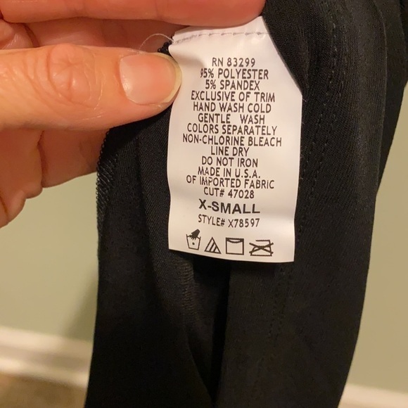 Tiana B Black Short Sleeve Long Maxi Dress With a Gem Belt Accent - Picture 3 of 10